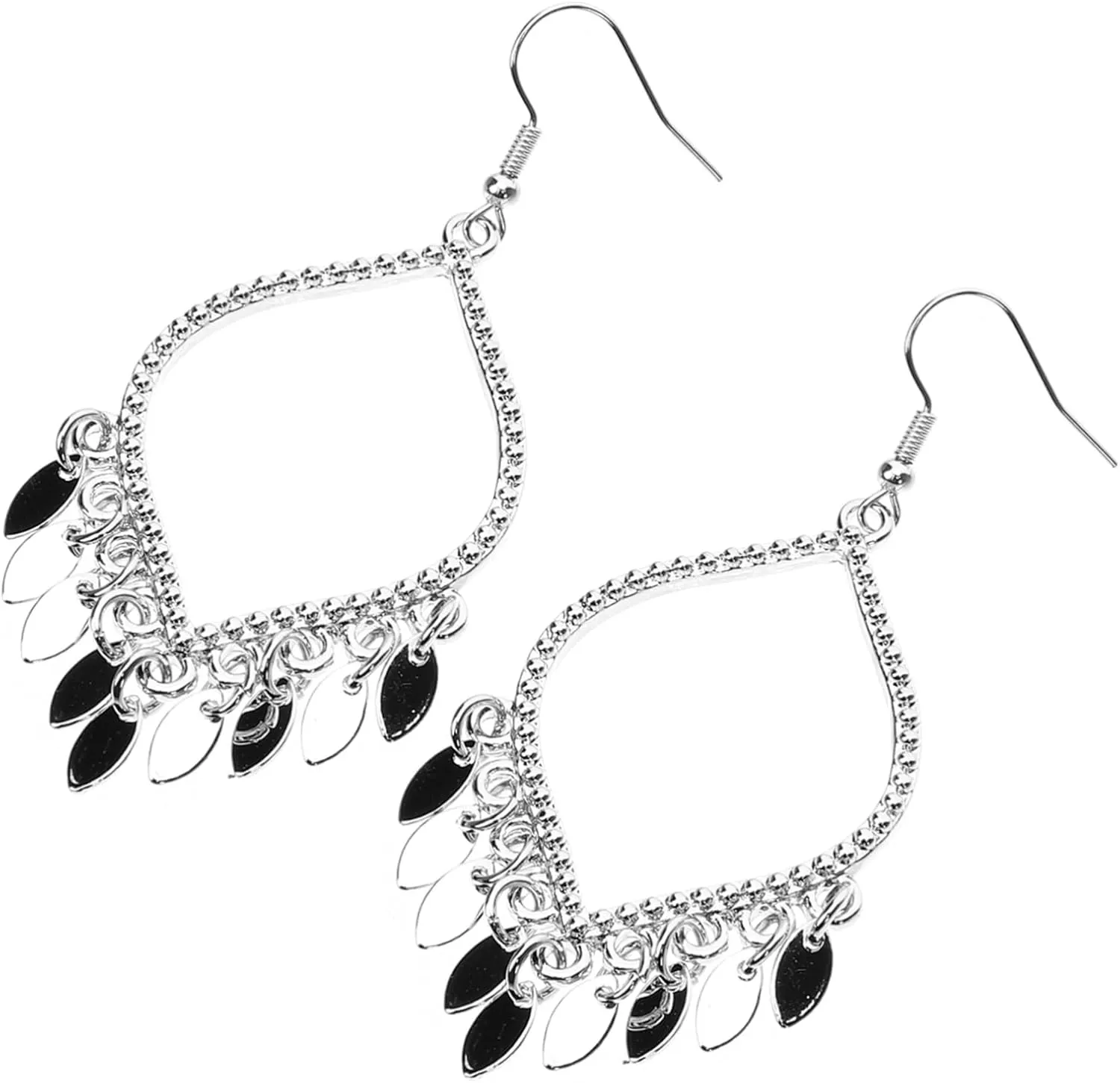 1Pair Elegant Teardrop Dangle Earrings for Women Chic Long Drop Pendant Earrings Versatile Jewelry for Casual Formal and Special Occasions Unique Design Finish