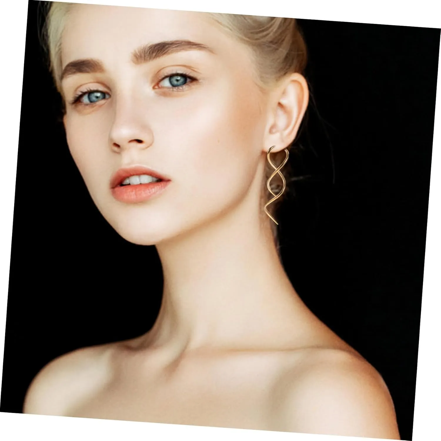 2pcs Simple Earrings Stylish Earrings Spiral Earrings for Women Earrings Dangling Women Earrings Dangle