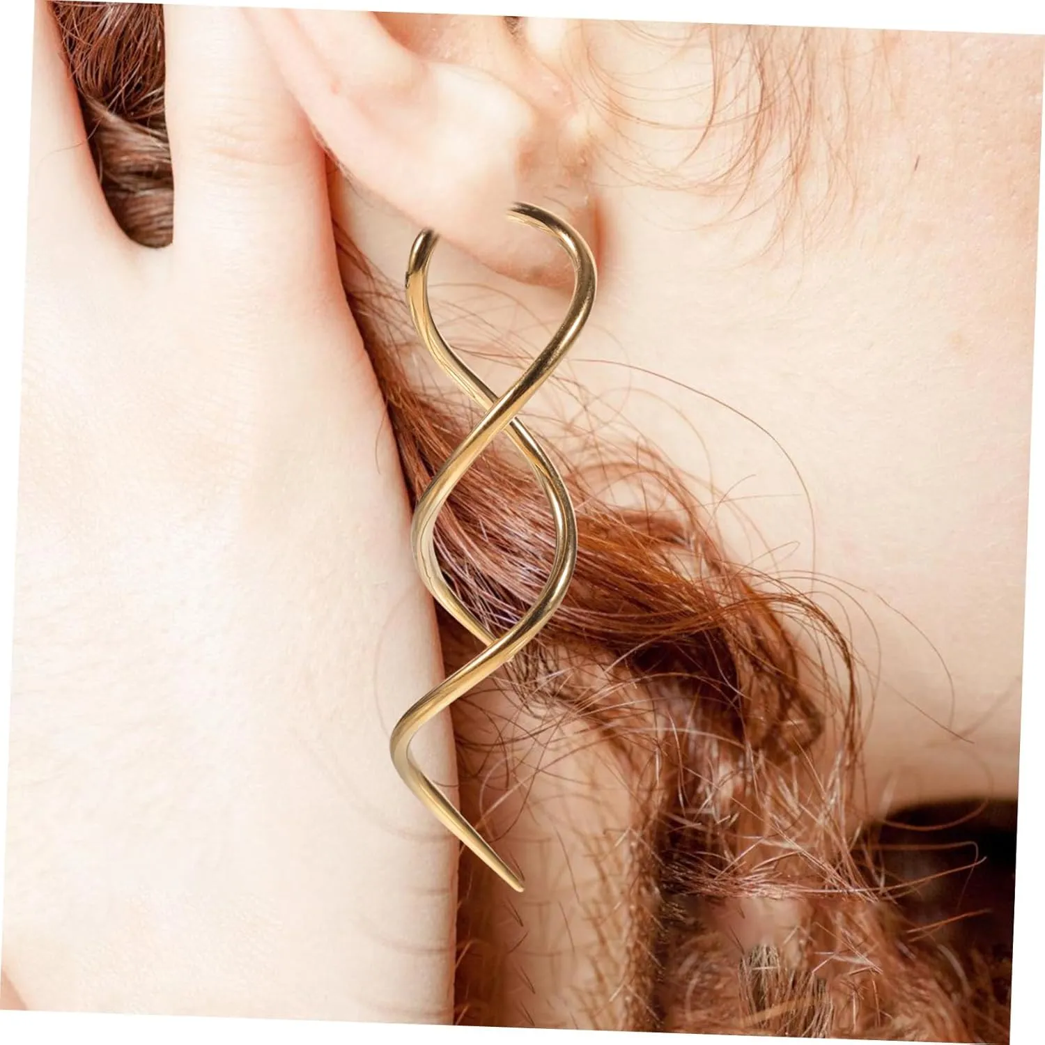 2pcs Simple Earrings Stylish Earrings Spiral Earrings for Women Earrings Dangling Women Earrings Dangle