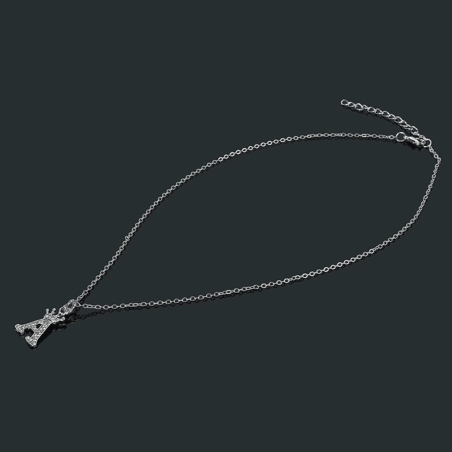 925 Sterling Silver Gold Plated Pendant Necklace for Women Initials Letter Necklace for Gril Party Prom Accessories for Her