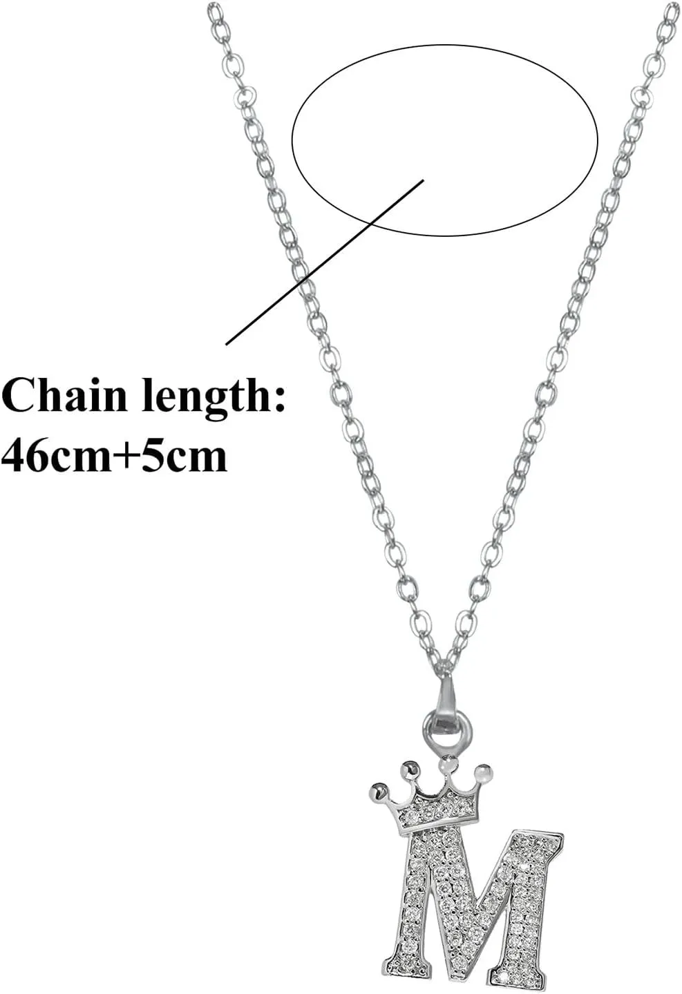 925 Sterling Silver Gold Plated Pendant Necklace for Women Initials Letter Necklace for Gril Party Prom Accessories for Her