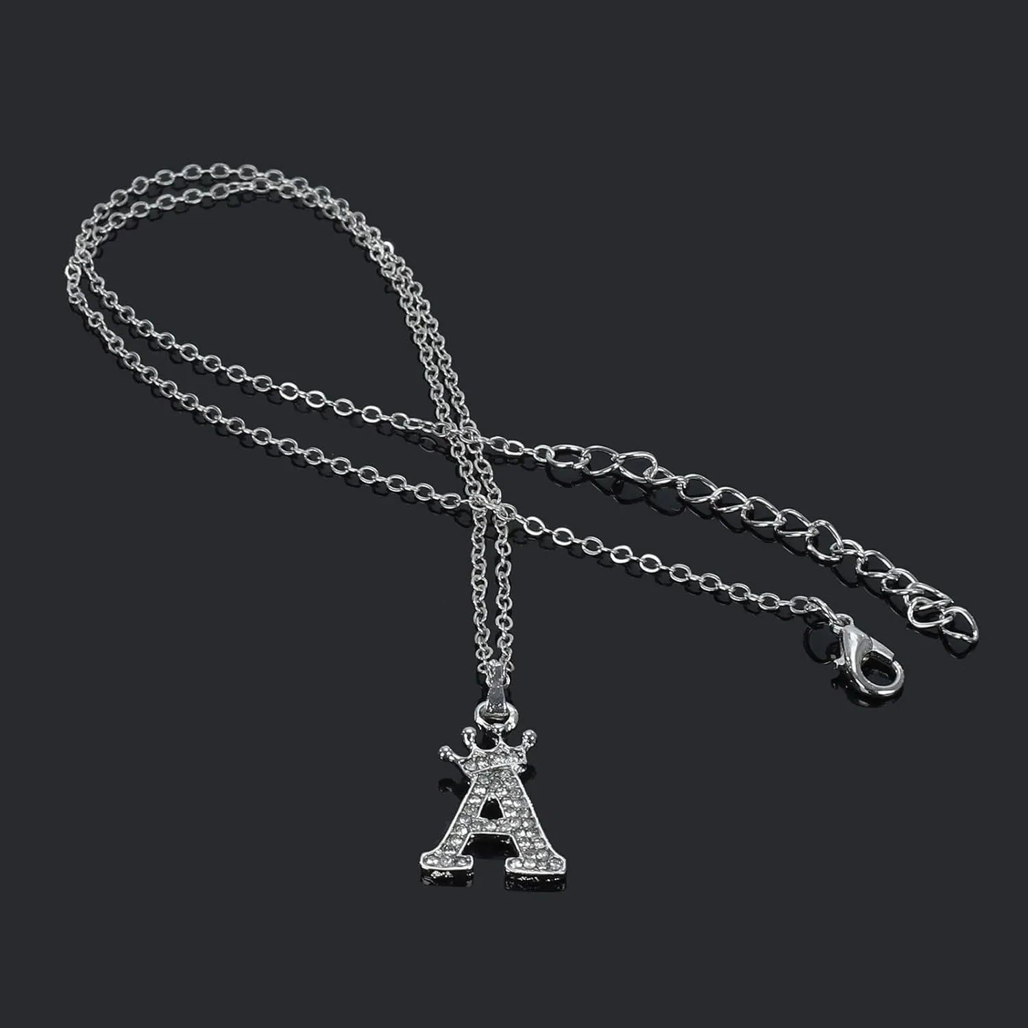 925 Sterling Silver Gold Plated Pendant Necklace for Women Initials Letter Necklace for Gril Party Prom Accessories for Her