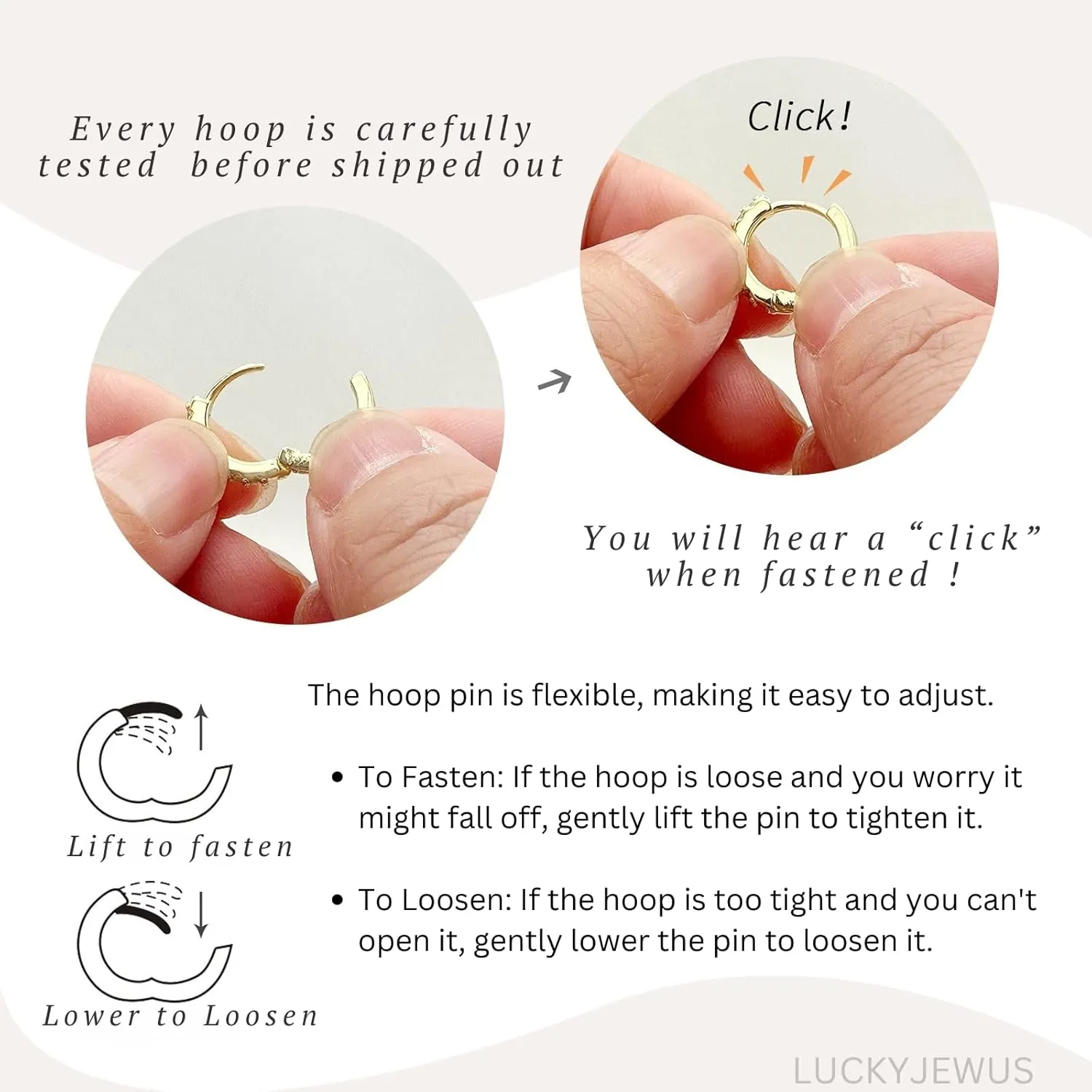925 Sterling Silver Small Gold Hoop Earrings for Women Men,14K Gold Plated Cubic Zirconia Huggie Hoop Earrings for Cartilage, Helix, Tragus, Dainty Lightweight Hypoallergenic Earrings (Silver, 8mm)
