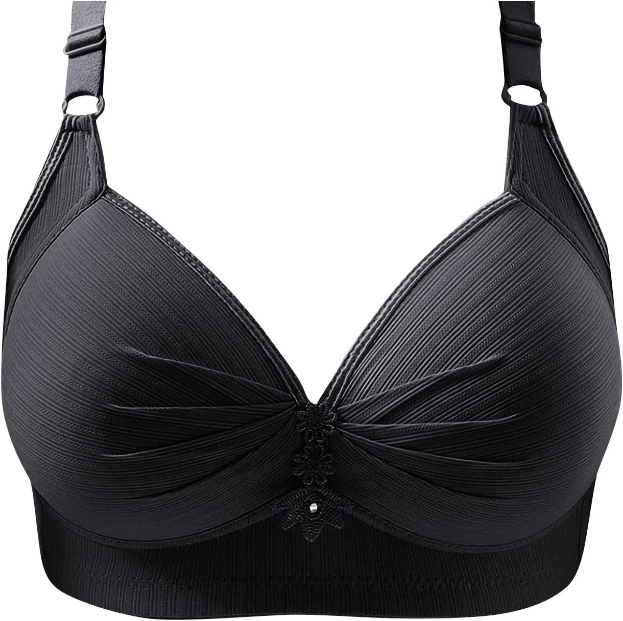 Adjustable Shoulder Straps Bra for Women,Unlined Non Padded Lace Plus Size Bras Figure Bras Sagging Bra Underwear