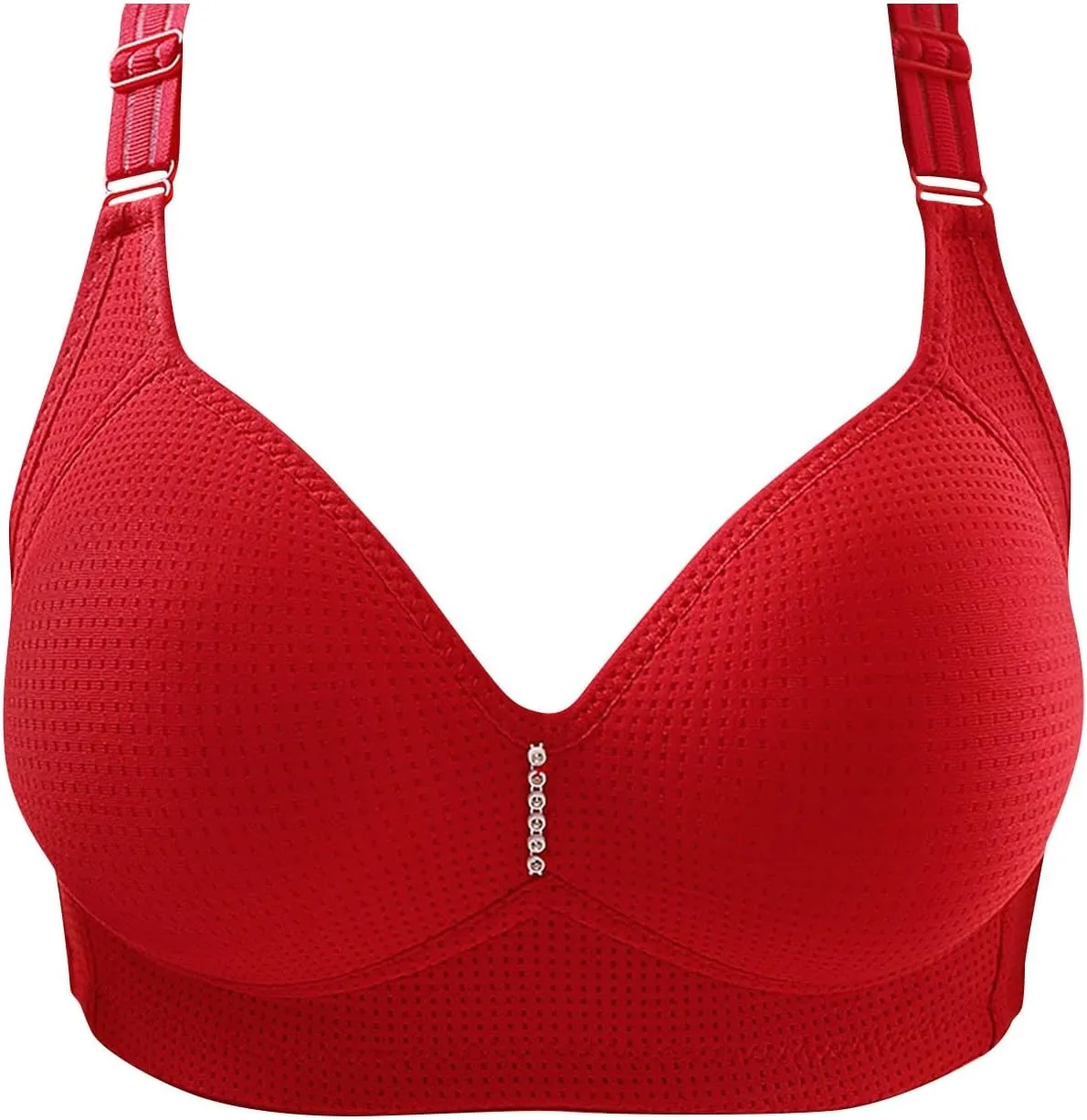 Adjustable Shoulder Straps Bra for Women,Unlined Non Padded Lace Plus Size Bras Figure Bras Sagging Bra Underwear