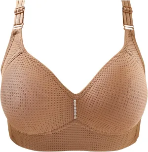 Adjustable Shoulder Straps Bra for Women,Unlined Non Padded Lace Plus Size Bras Figure Bras Sagging Bra Underwear