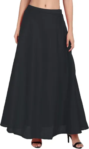 ANANYA FASHION & CRAFTS HUB Solid Readymade Skirt Dupion Beach Wear for Women Maxi Skirt Lehenga Summer Wear