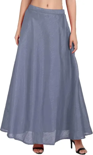 ANANYA FASHION & CRAFTS HUB Solid Readymade Skirt Dupion Beach Wear for Women Maxi Skirt Lehenga Summer Wear