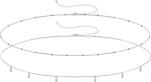 AoedeJ Pearl Body Chains Pearl Waist Chains Layered Waist Chains Summer Beach Jewelry Belly Chains Jewelry For Women Grils