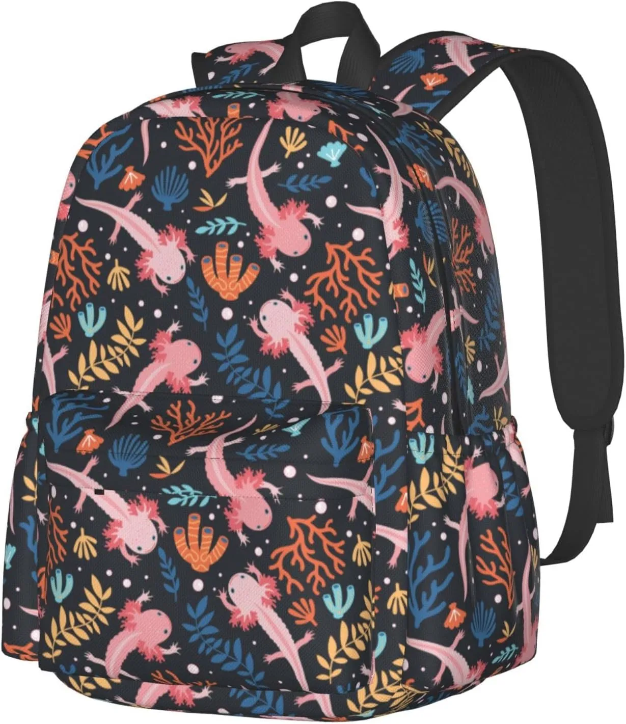Axolotl Backpack Bookbag Laptop Backpacks Multipurpose Daypack for Boys Girls School Men Women Travel Hiking
