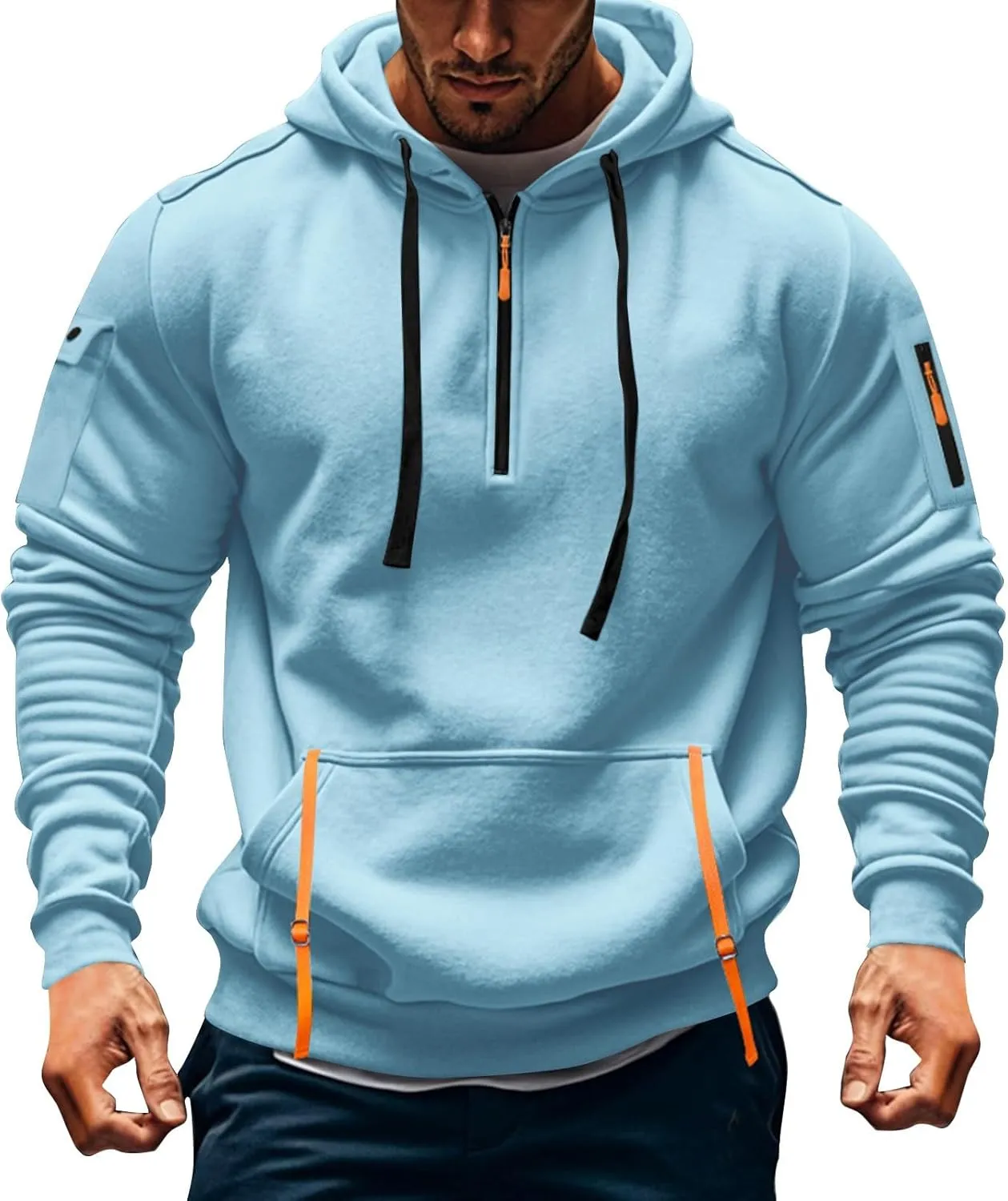 Aztec Hoodie Men Oversized Long Sleeve Tactical Hoodies: Ugly Sweater Vintage Graphic Aztec Sweater Sweatshirts