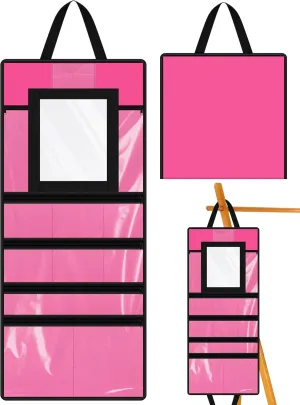 Beauty Bag for Dancer Dance Competition Accessory Storage Bag with Mirror for Multiple Cosmetic, Hair Accessories, Earrings, Gloves and Hair Pins