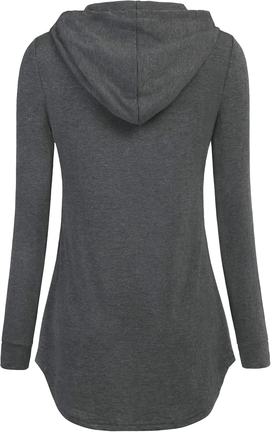 BEPEI Women Tunic Hoodies Long Sleeves Pocket Crewneck Dressy Shirts