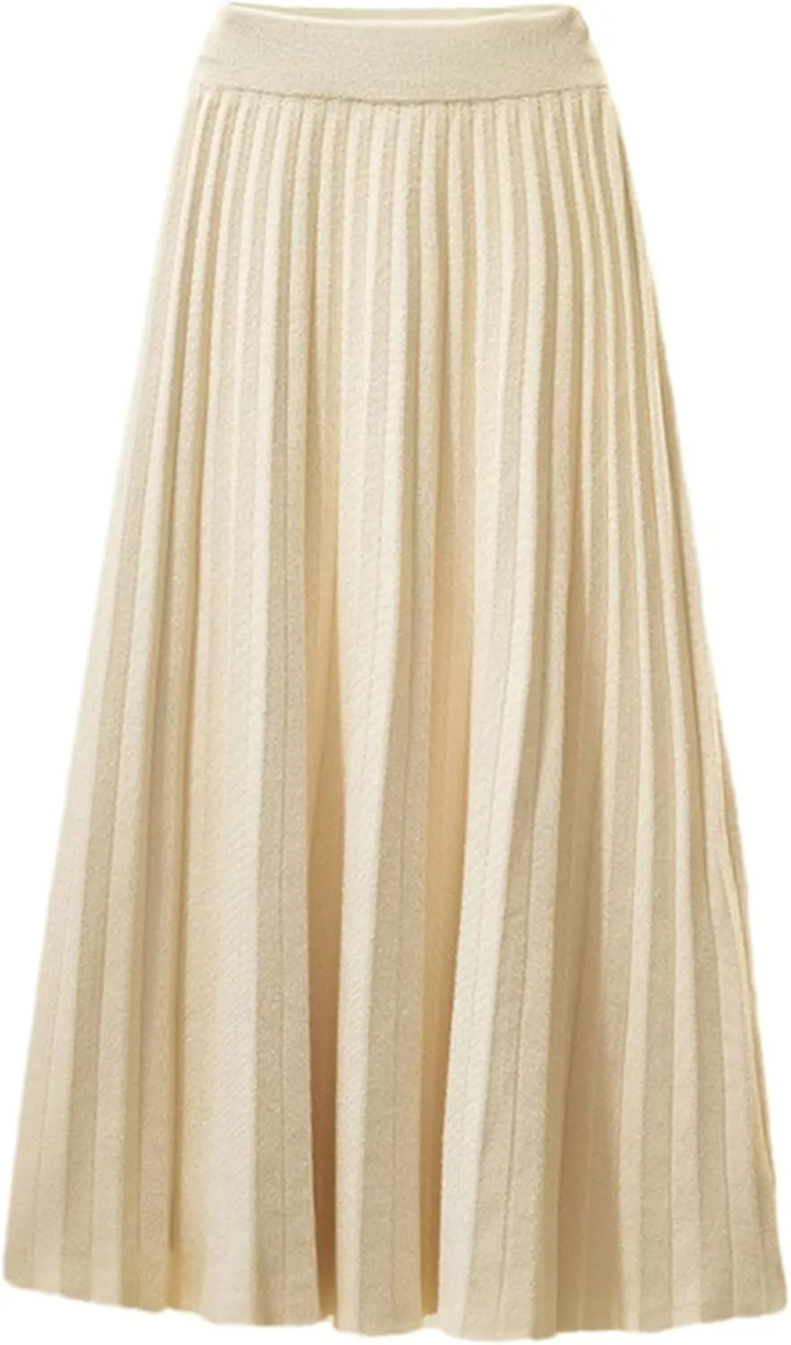 Beralst Women's Pleated Knit Sweater Midi Skirts