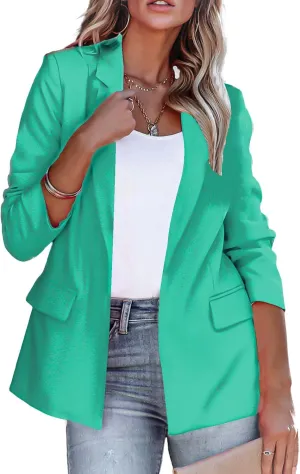 Blazers for Women Business Casual Office Work Suit Jackets Long Sleeve Lapel Blazers Trendy Open Front Jackets