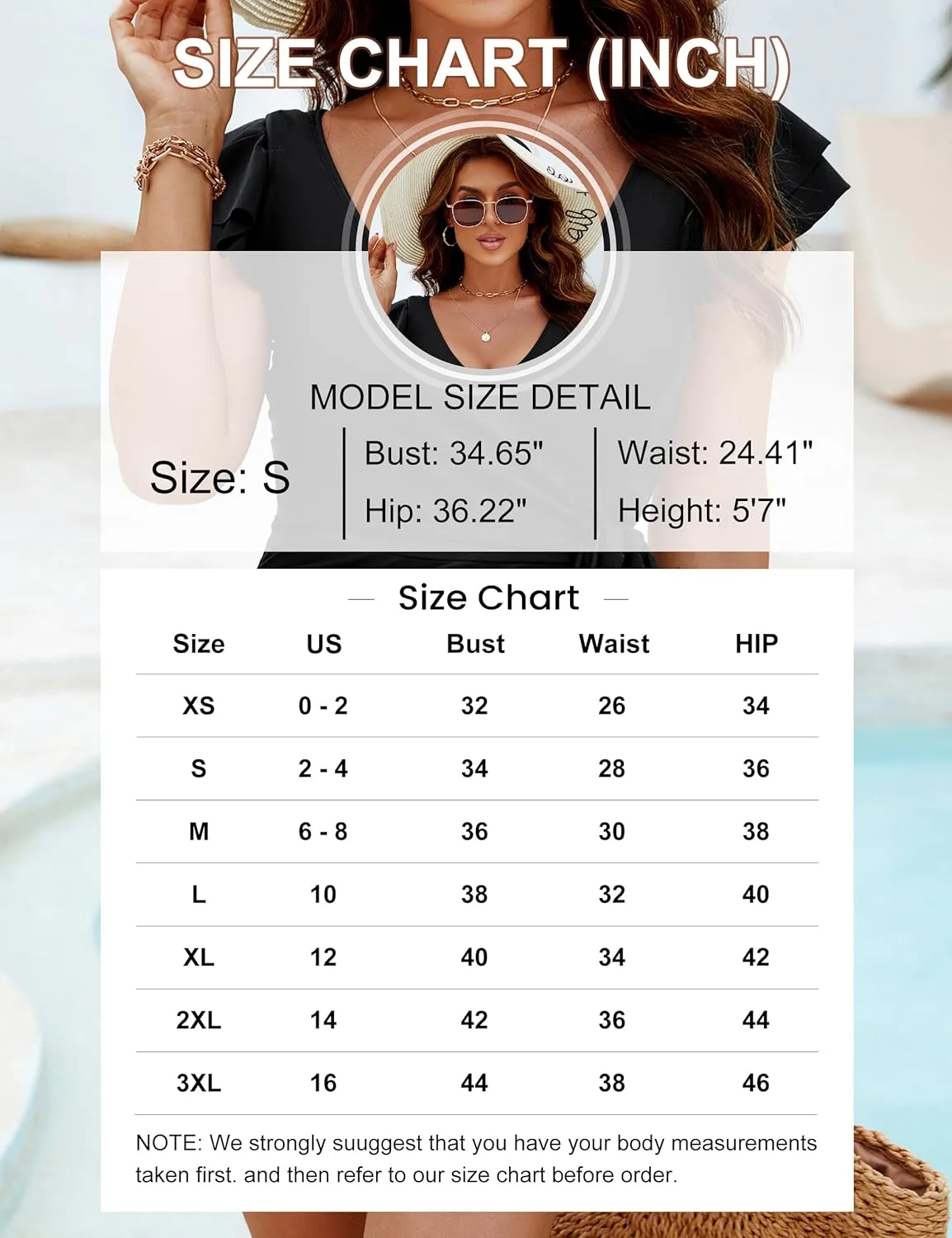 Blooming Jelly Women's Tummy Control Swimsuits Slimming One Piece Bathing Suit Ruffle Wrap V Neck Swimwear