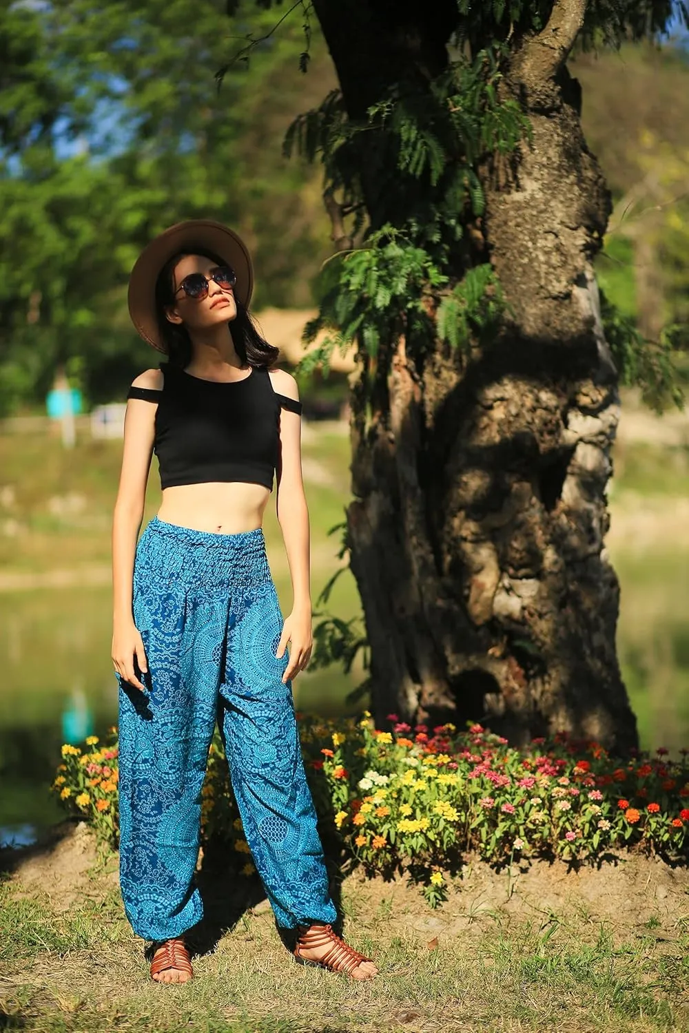 Boho Pants Harem Pants Yoga Trousers for Woman Bohemian Beach Pants