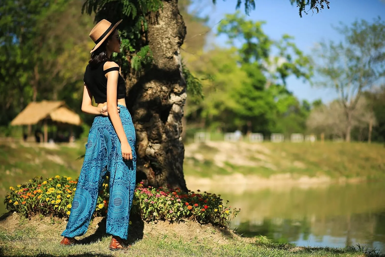 Boho Pants Harem Pants Yoga Trousers for Woman Bohemian Beach Pants