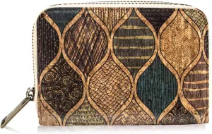 boshiho Vegan Cork Wallet, Womens Purse Slim Zipper Design with Card Holder Coin Pocket Purse Eco-friendly Vegan Gift