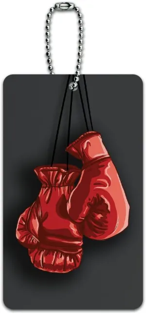 Boxing Gloves - Boxer ID Tag Luggage Card Suitcase Carry-On