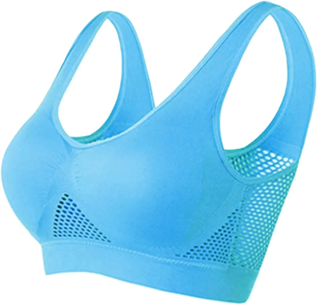 Breathable Cool Liftup Air Bra, 2025 New Sports Bras Large Size Air Bra, Comfortable Mesh Sports Bras for Women