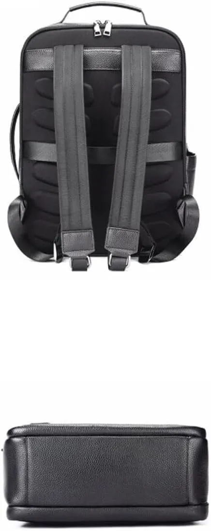 Business Backpacks Mens Genuine Leather Briefcases Computers Bags Laptop Bags Casual Daypack Travel Bags