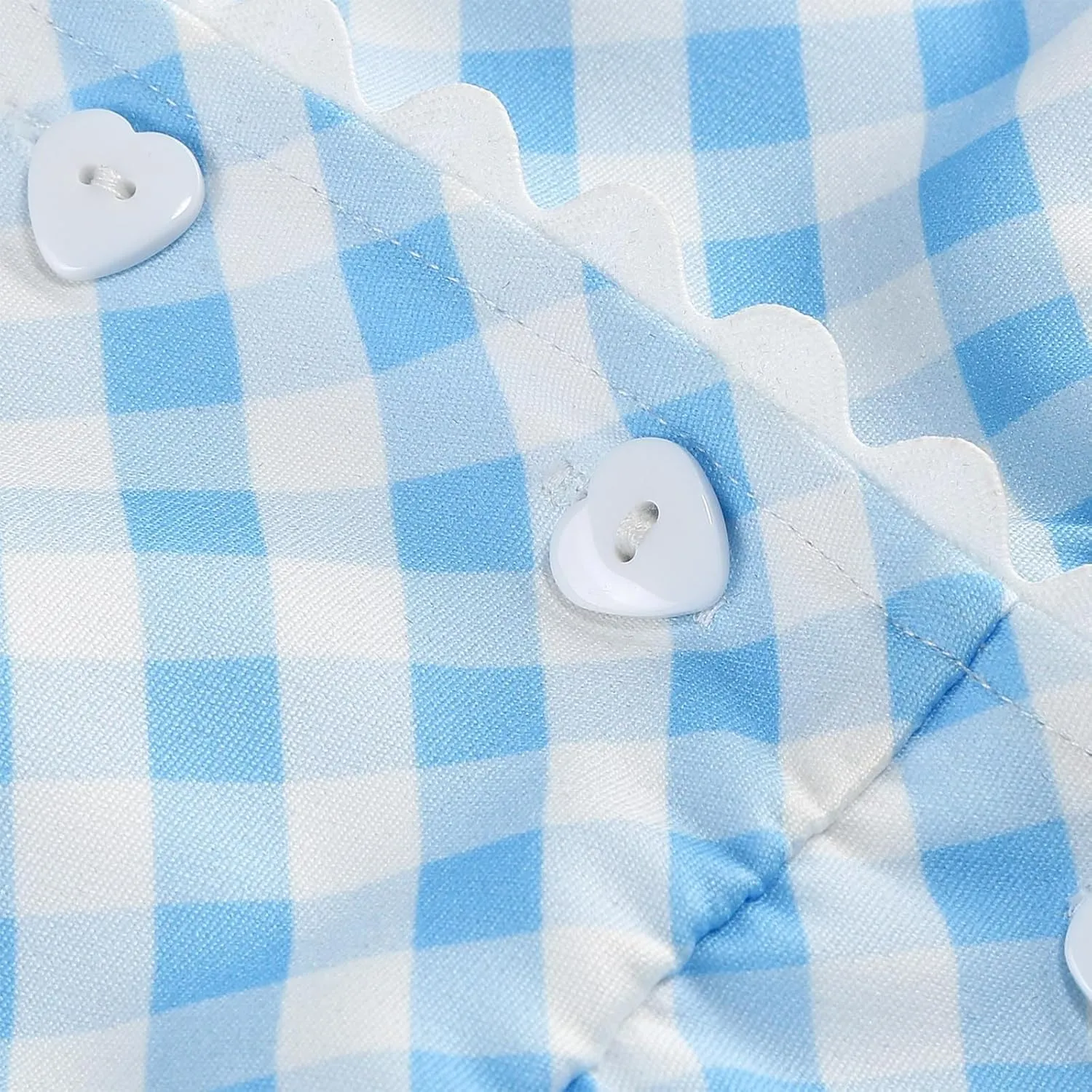 Button Front CheckeDress for Women V Neck Sleeveless A Line Summer Vacation Beachwear 2025 Casual Day Out