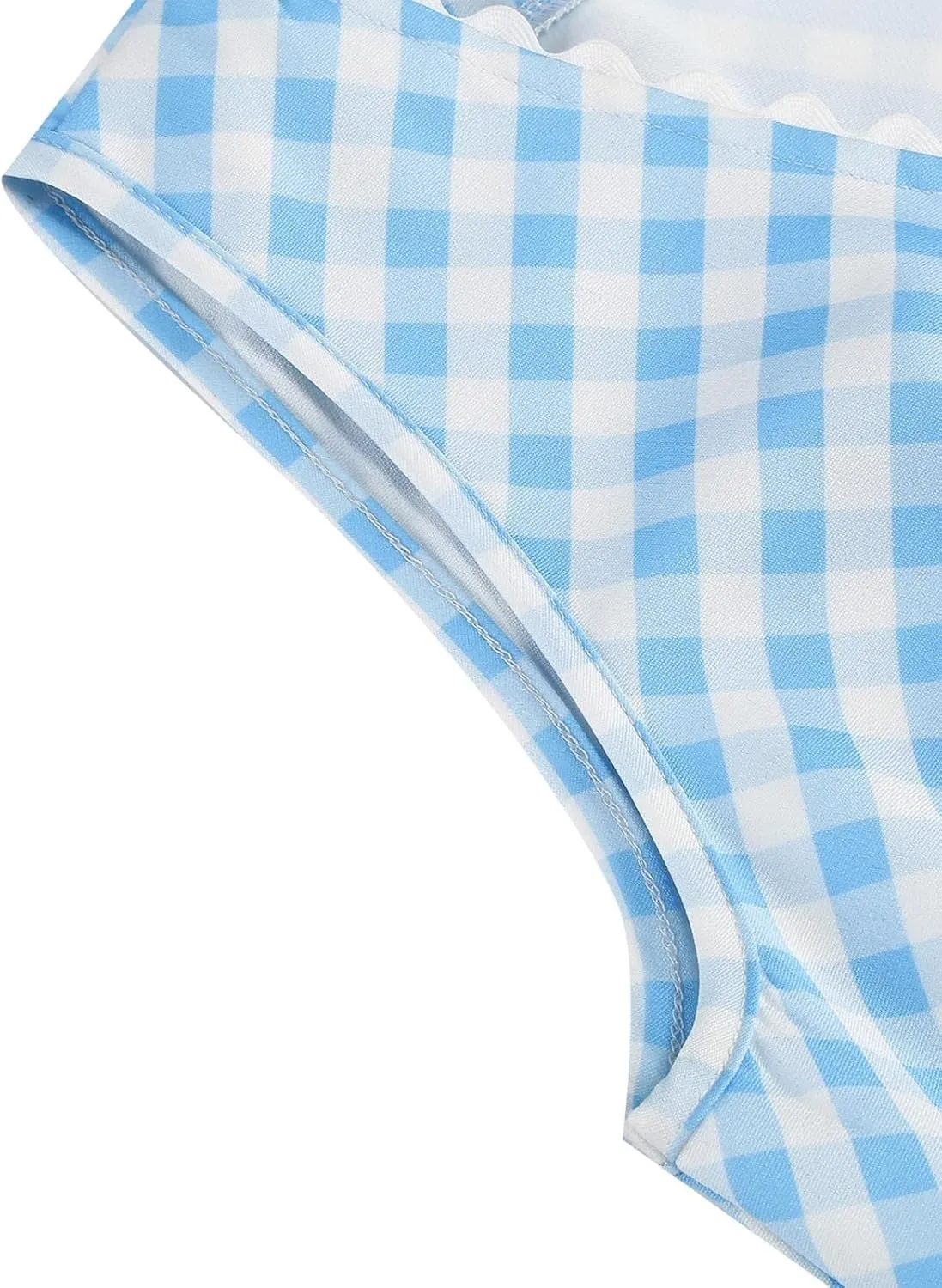 Button Front CheckeDress for Women V Neck Sleeveless A Line Summer Vacation Beachwear 2025 Casual Day Out