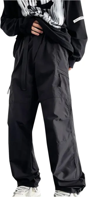 Cargo Pants for Men Relaxed Straight-Fit Work Pants Straight Trousers Business Casual Pants Outdoor Hiking Pants