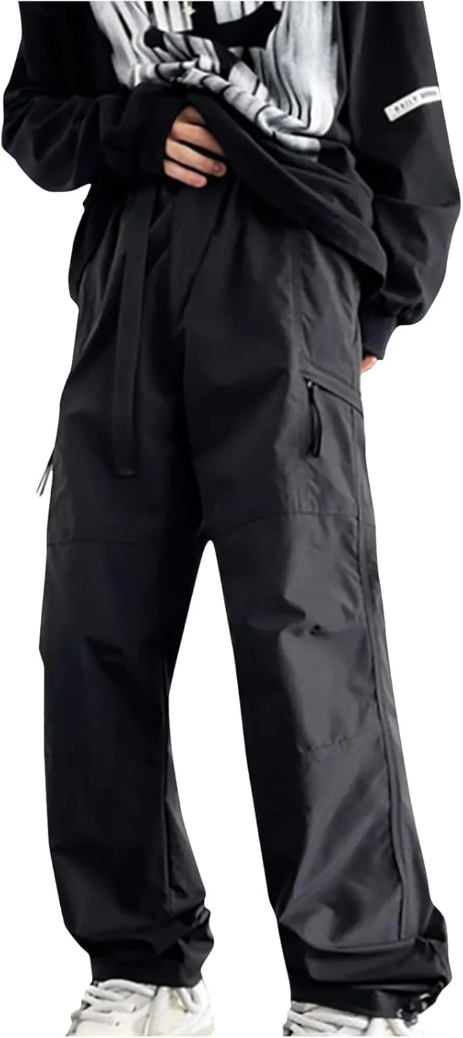 Cargo Pants for Men Relaxed Straight-Fit Work Pants Straight Trousers Business Casual Pants Outdoor Hiking Pants