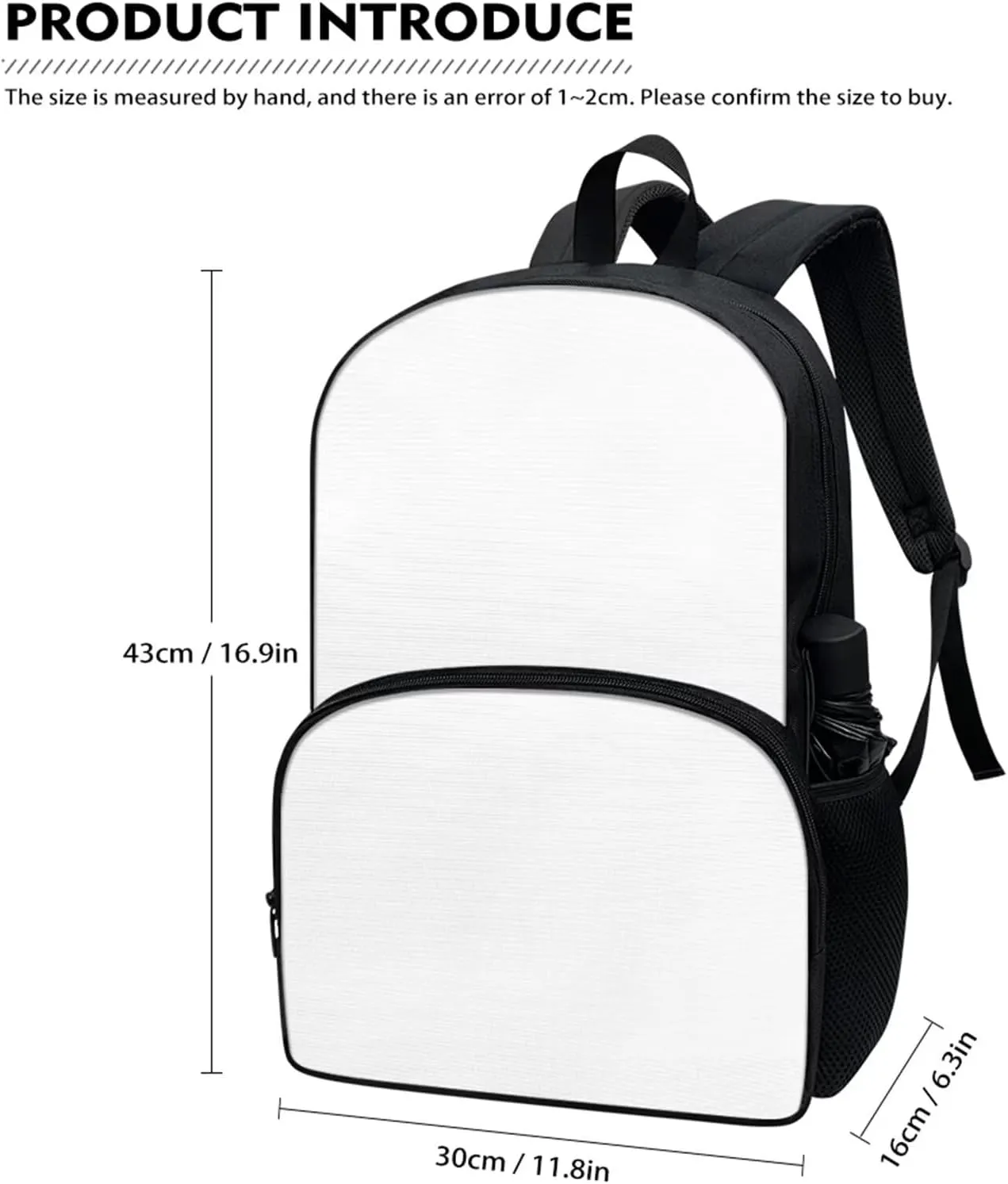 Cartoon Moon Astronaut Backpack for Boys Girls Back to School Shoulder Bookbags Set, Insulated Thermal Lunch Totes,Pencil Holder,Cooler Water Bottle Sleeve 4 in 1