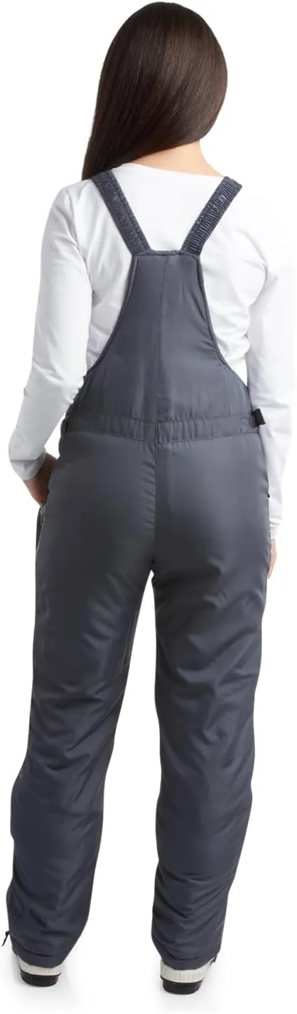 Cherokee Women's Insulated Snow Bib - Water Resistant Ski Overall Pants (S-3XL)