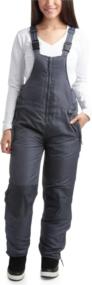 Cherokee Women's Insulated Snow Bib - Water Resistant Ski Overall Pants (S-3XL)