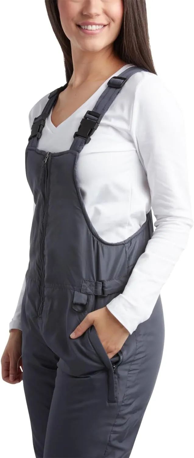 Cherokee Women's Insulated Snow Bib - Water Resistant Ski Overall Pants (S-3XL)