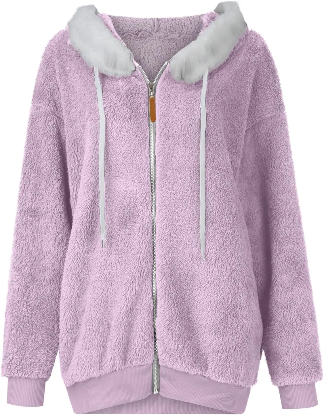 ChicCrate 2025 Womens Fuzzy Fleece Zip Up Jacket Sherpa Hoodies Winter Coats Trendy Warm Clothes Casual Pullover