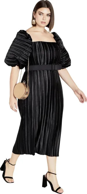 City Chic Women's Plus Size Dress - Krista Pleat