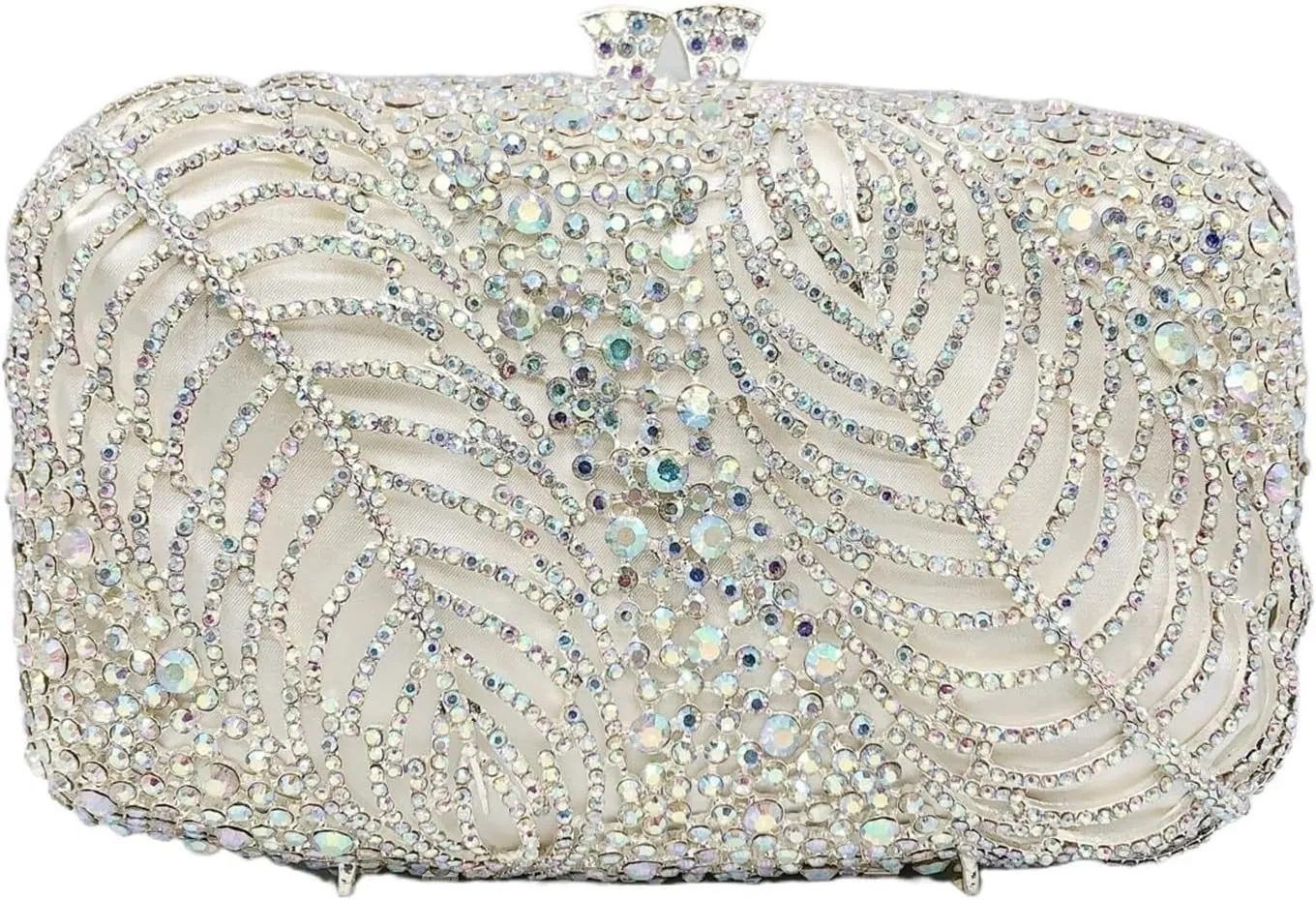 Clutch Purses for Women Elegant Crystal Clutch Purse for Women Bridal, Wedding, Party, and Evening Bag with Hollow Diamond Design