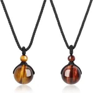COAI Simple Crystal Bead His and Hers Necklaces Matching Couples Necklaces