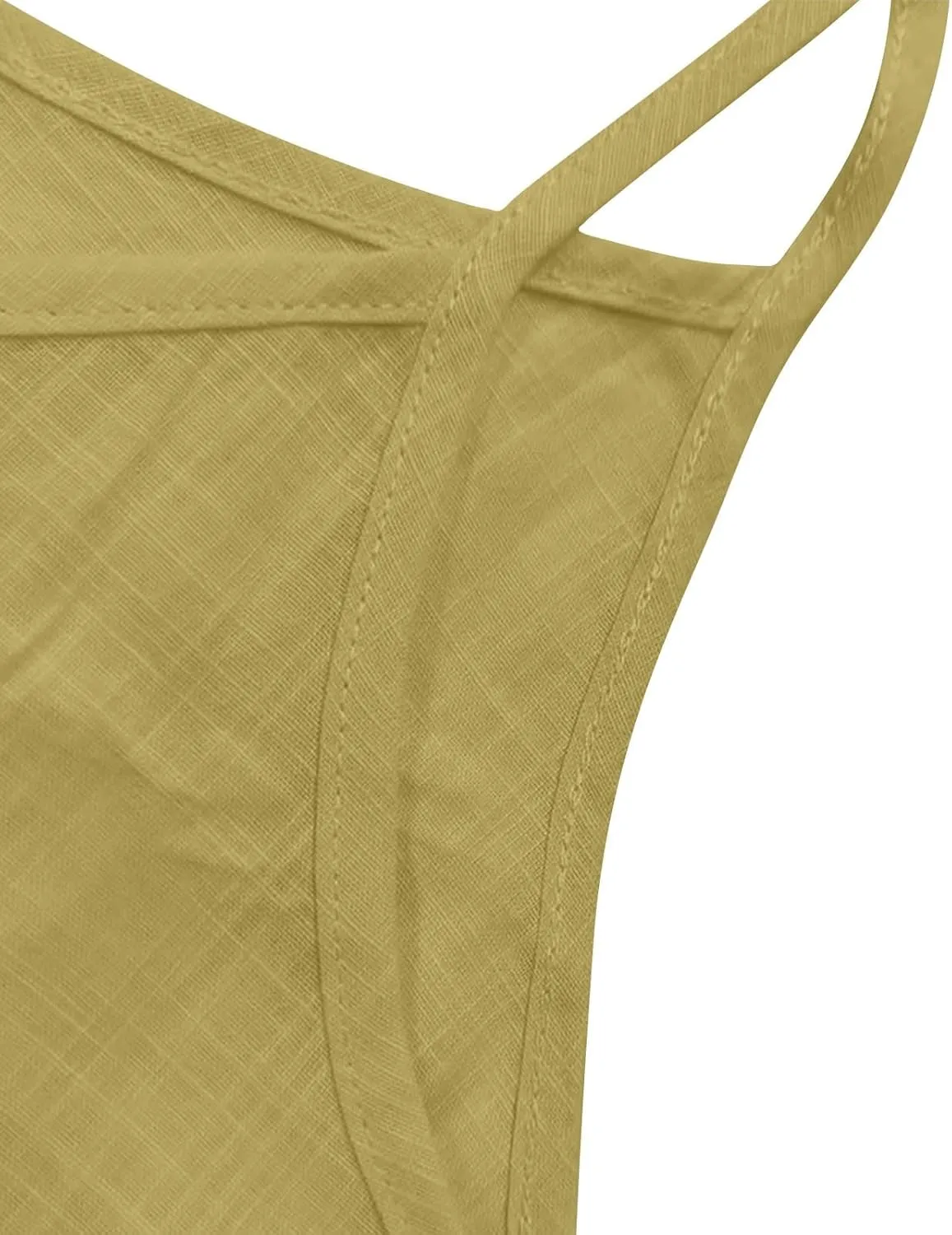Cotton Linen Tank Tops for Women Spaghetti Strap Loose Fit Camisole Cami Summer 2025 Casual Sleeveless Tops Shirts