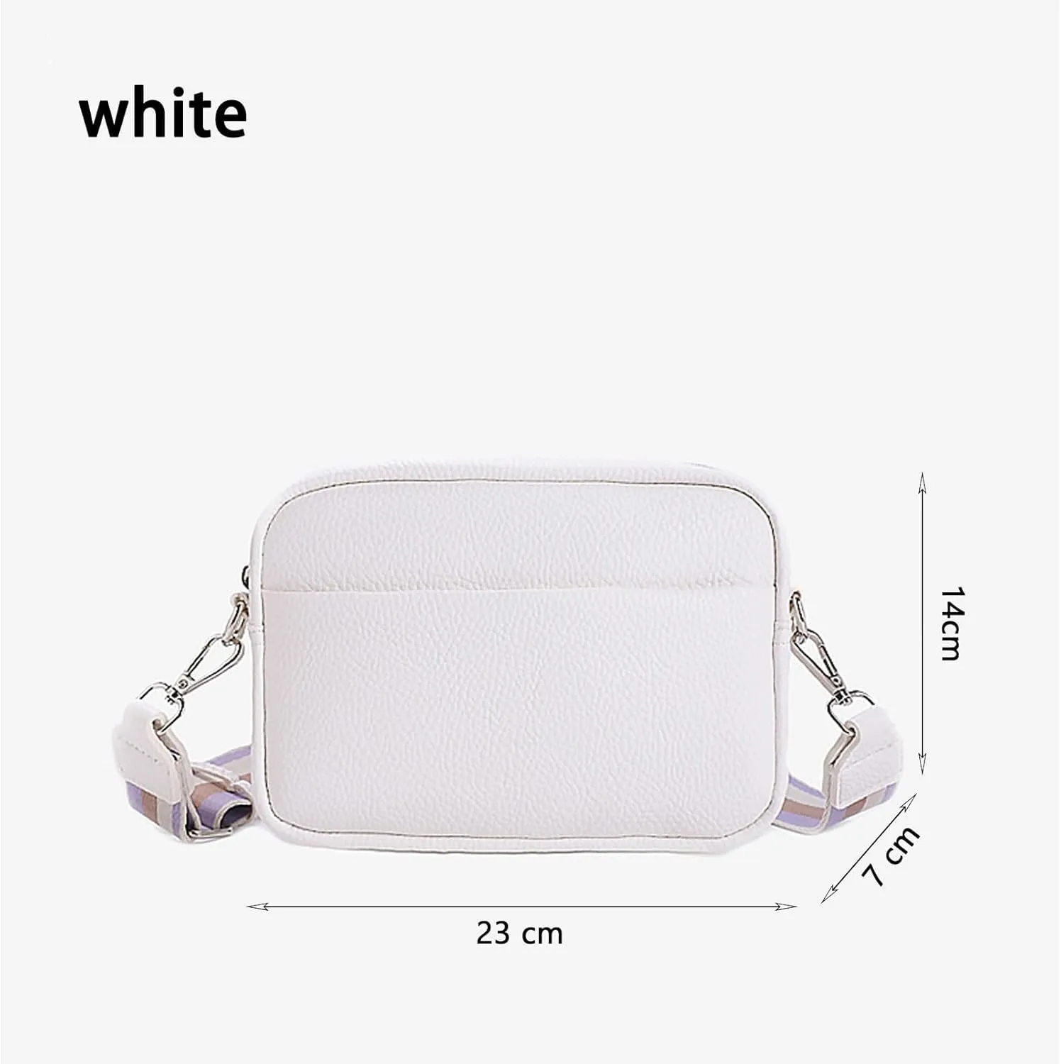 Crossbody Bags for Women,Quilted Crossbody Bag,Trendy Design Shoulder Purse Satchel Handbags with Wide Guitar Stra