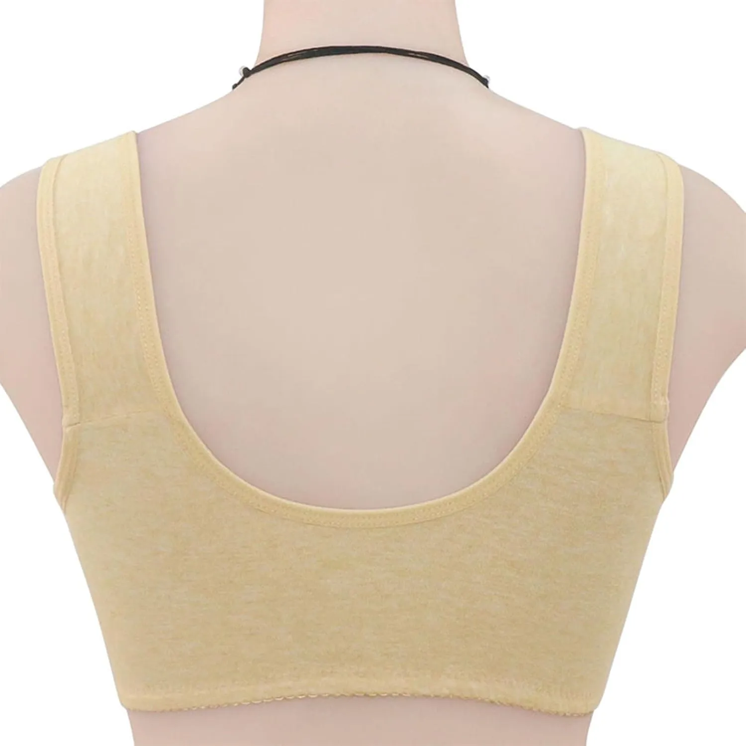 Daisy Bras for Older Women Front Closure Push up Bras No Underwire Wireless Bralettes Everyday Bra for Senior