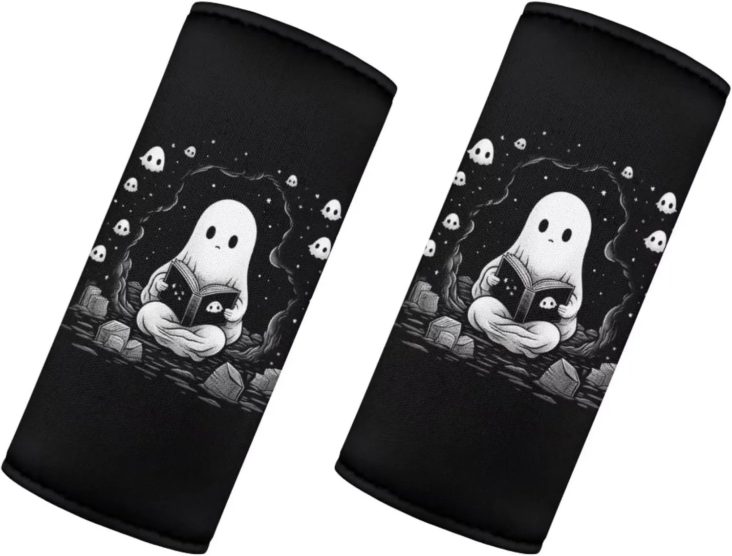 DISNIMO Abstract Groovy Flower 2 Pieces Travel Accessories Set,Personalized Luggage Handle Covers for Suitcase Women Girls Suitcase Grip Gloves Luggage Makers Covers Wraps