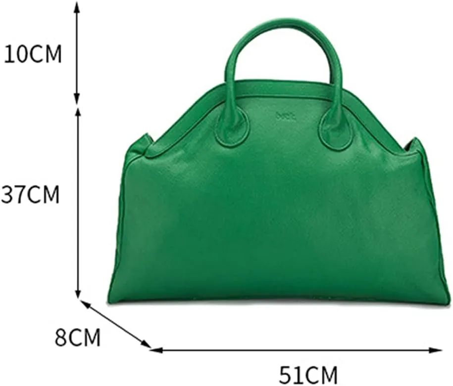 Downupdown Genuine Leather Tote Bags for Women Large Handbags Vintage Top Handle Handbag Briefcase Laptop Bag Travel Bags
