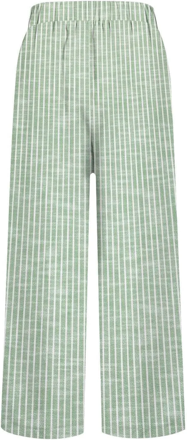 Drawstring Linen Pants Women Floral Cotton Linen Casual Pants Black Linen Pants Women Cropped Linen Pants Women