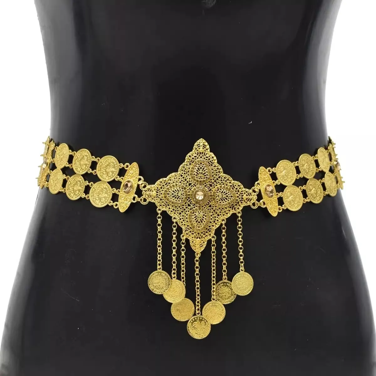 Ethnic Waist Chain Gold Body Chain for Women
