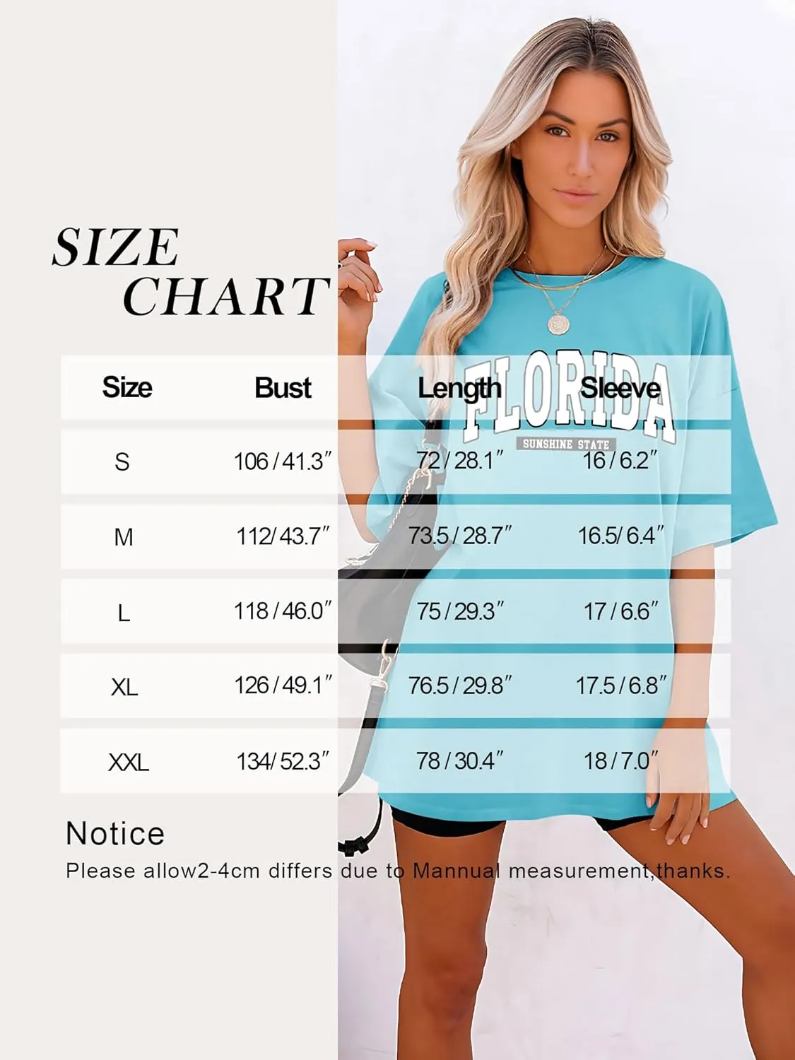 Ezcosplay Women Oversized T Shirts Graphic Tees Casual Drop Shoulder Tops Cute Hawaii Vacation Shirt