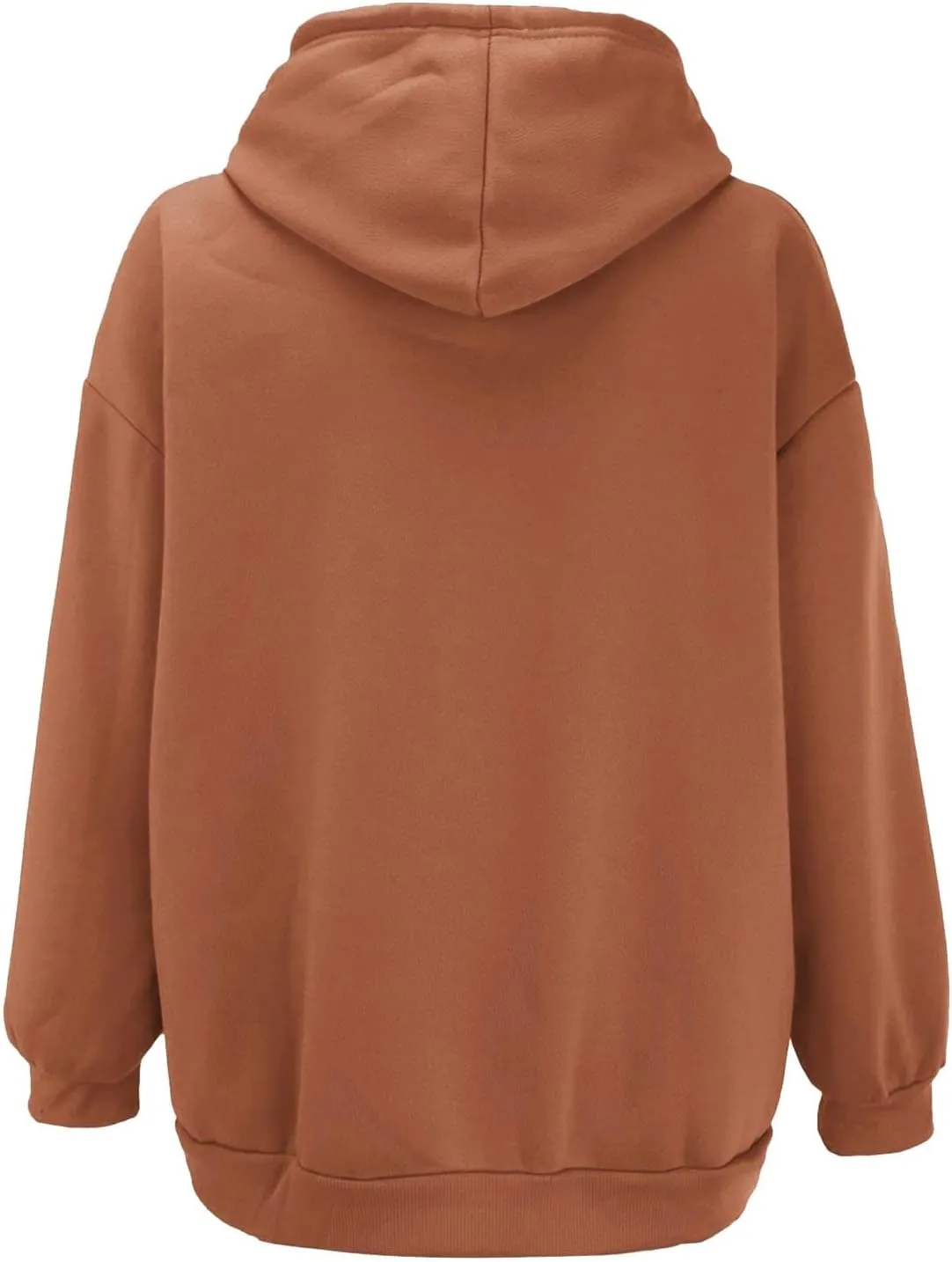 Fall Oversized Jackets for Women Casual Solid Color Zip Up Open Front Long Sleeve Hooded Coat Fashion Chunky Hoodies