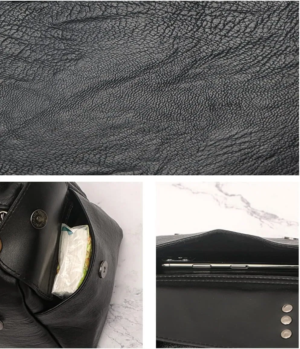 Fashion Satchel Handbags for Women - Top Handle Crossbody Bag - Casual Leather Shoulder Bag - Work Ladies Tote Purse