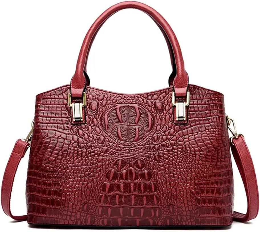 Fashionable Yellow Satchel Handbag for Women - Top Handle Purse, Leather Shoulder Crossbody Bag, Large Ladies Tote