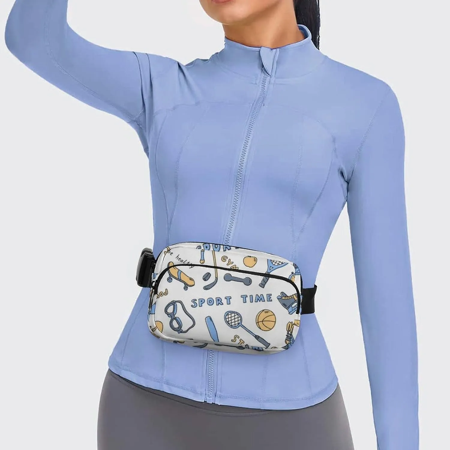 Funny Boxing Gloves Fanny Pack Belt Bag with Adjustable Strap Sports Tools Waist Packs Small Pouch Crossbody Bags for Hiking Running Cycling Traveling